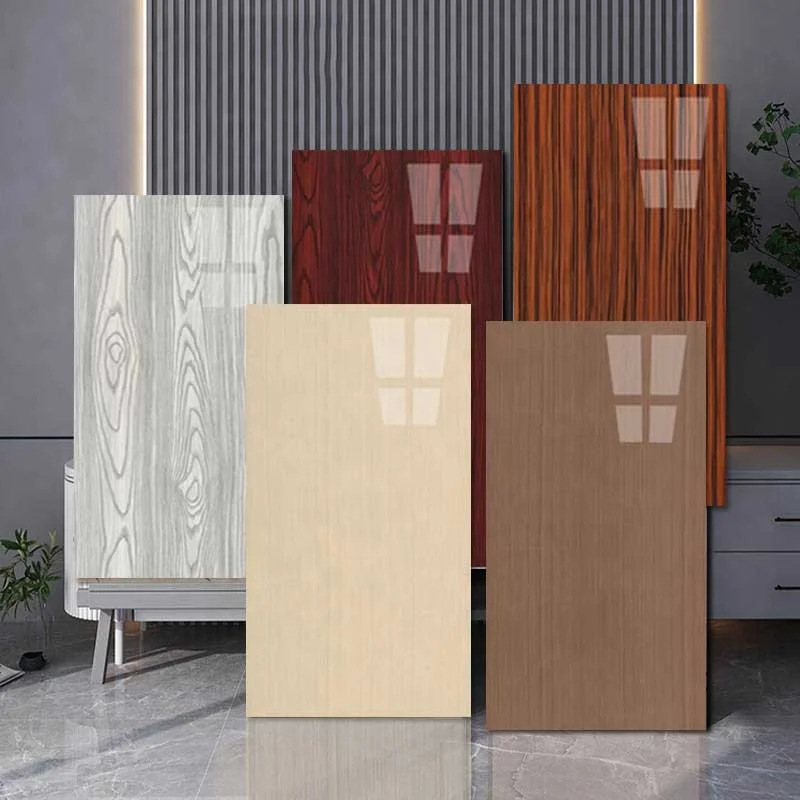 Wood Ceramic tile wall sticker waterproof thickened living room background PVC board toilet bathroom sticker kitchen thick 2mm