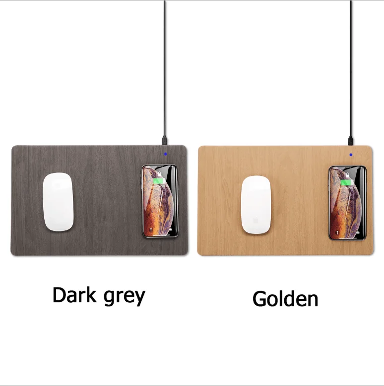 Fast Charging 10w Slim 2 in 1 Mouse Pad Desktop Wireless Charging Pad Mouse Pad with Wireless Charger