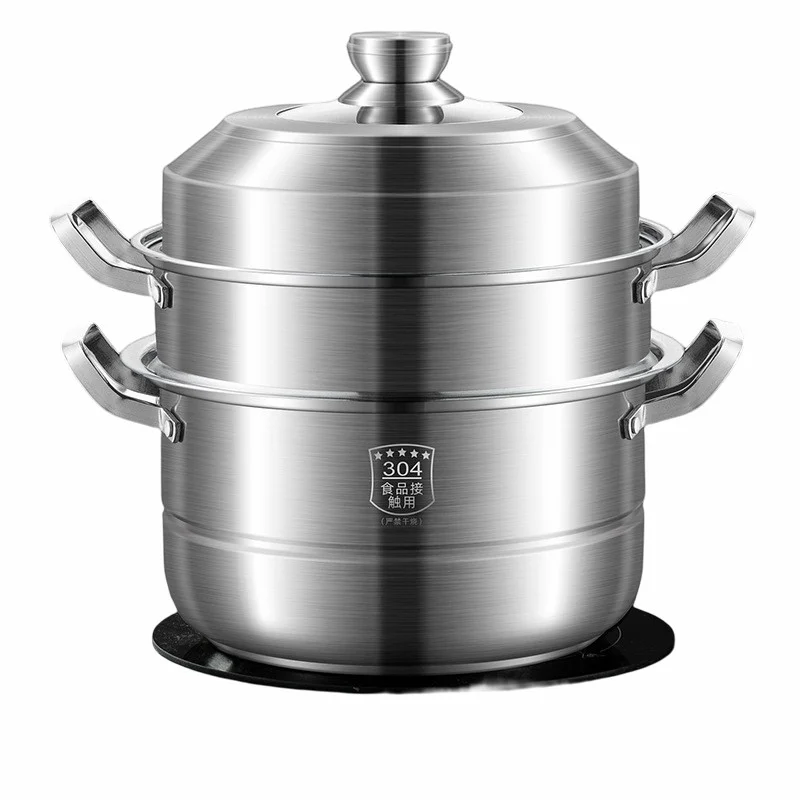 Multi Layer Large Capacity Multi Function Household Steamer Fish Steamer 304 Stainless Steel All-season Sustainable Kitchen