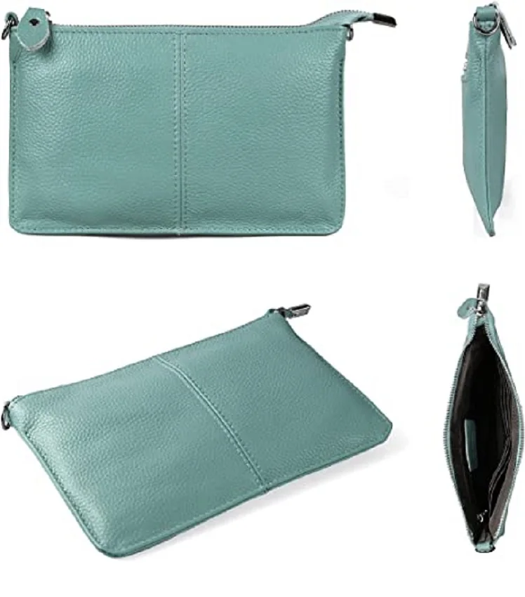 Kids Student Small Crossbody Bag Leather Wristlet Clutch Wallet Purse Coin Purse