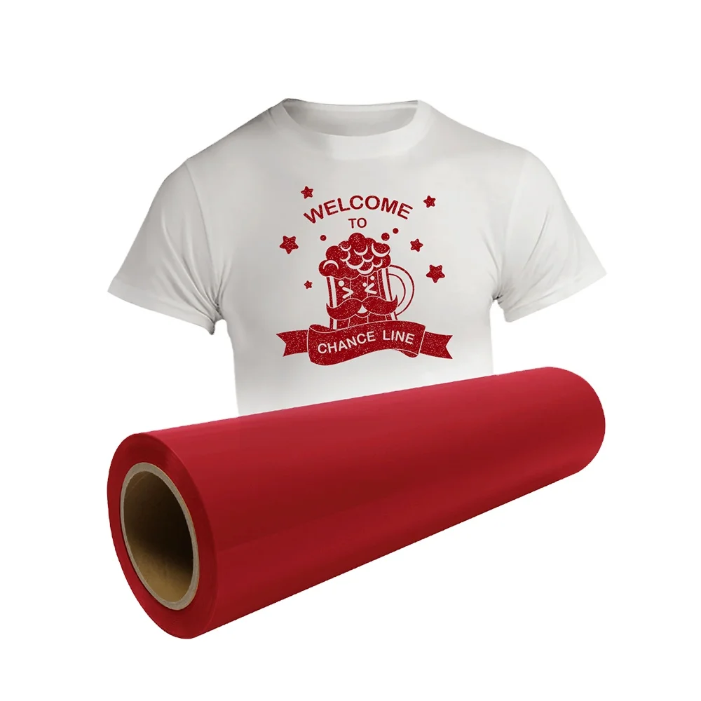 Custom Textile PVC PU Thermal Press Vinyl Rolls HTV Film Heat Transfer Vinyl For Tshirt
