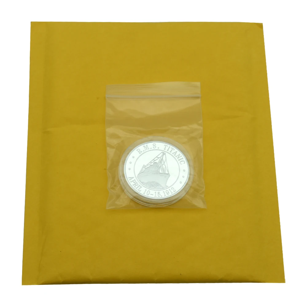 RMS Titanic Silver Coin 1912 Years White Star Line Commemorative Medal Souvenir Challenge Coin Collection Gift