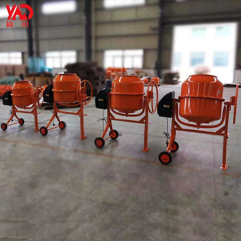 Cement mortar concrete feed roller seed fertilizer drum mixer