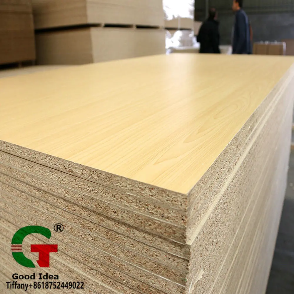 
Good quality Indoor used 1220*2440*18mm MELAMINE PARTICLE BOARD CHIPBOARD 