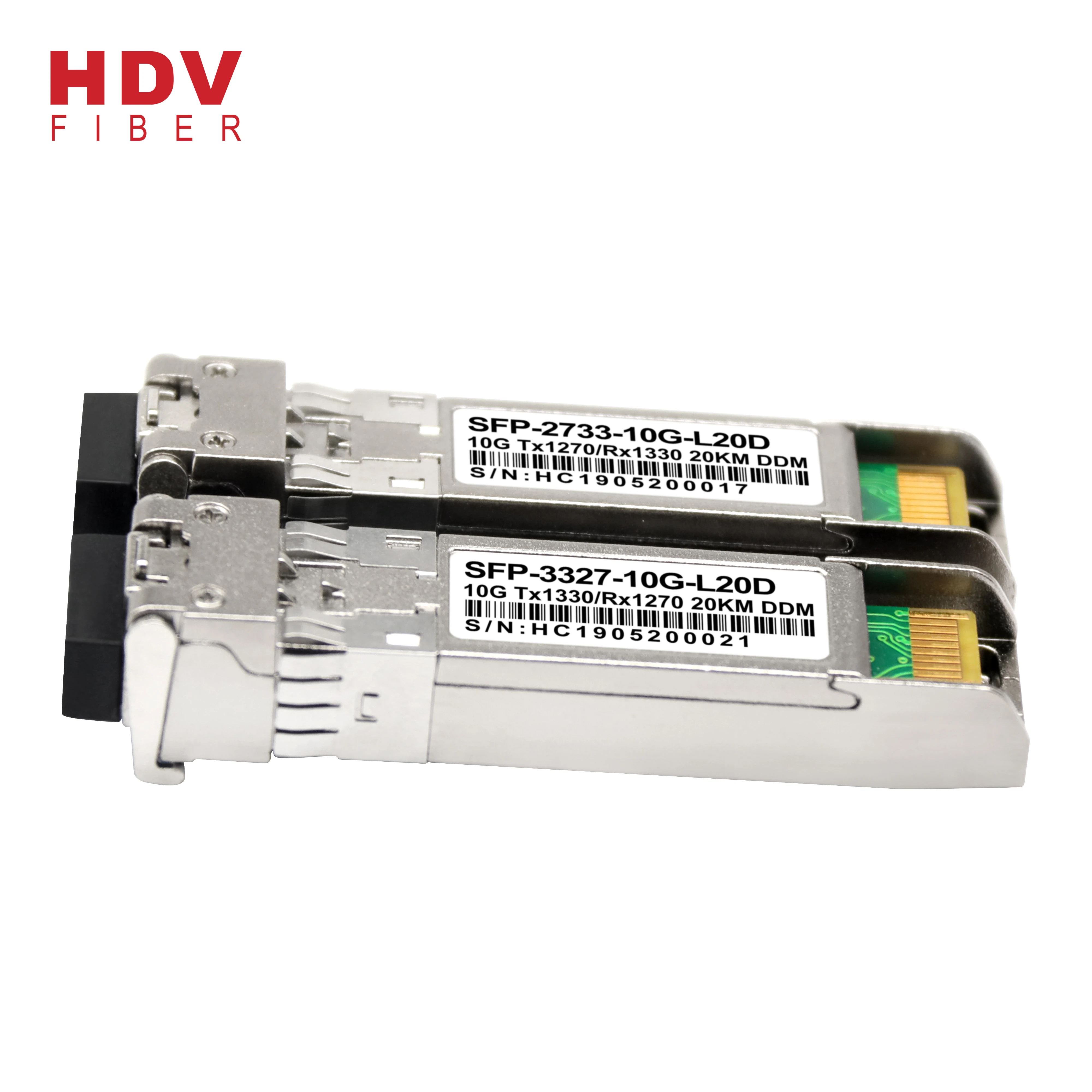 10G WDM 20KM SFP fiber transceiver module huawei compatible sfp module price