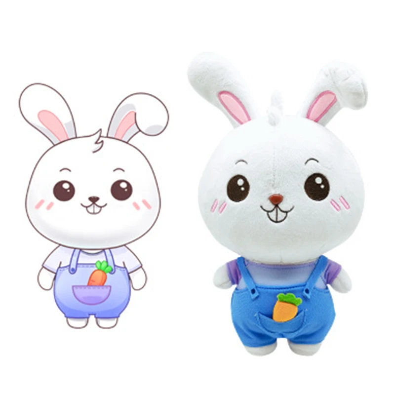 Factory Custom Creative Soft Stuffed Blue Hat Unisex Cute Cotton Fabric Capybara Plush Toy Doll Embroidery Logo Birthday Party