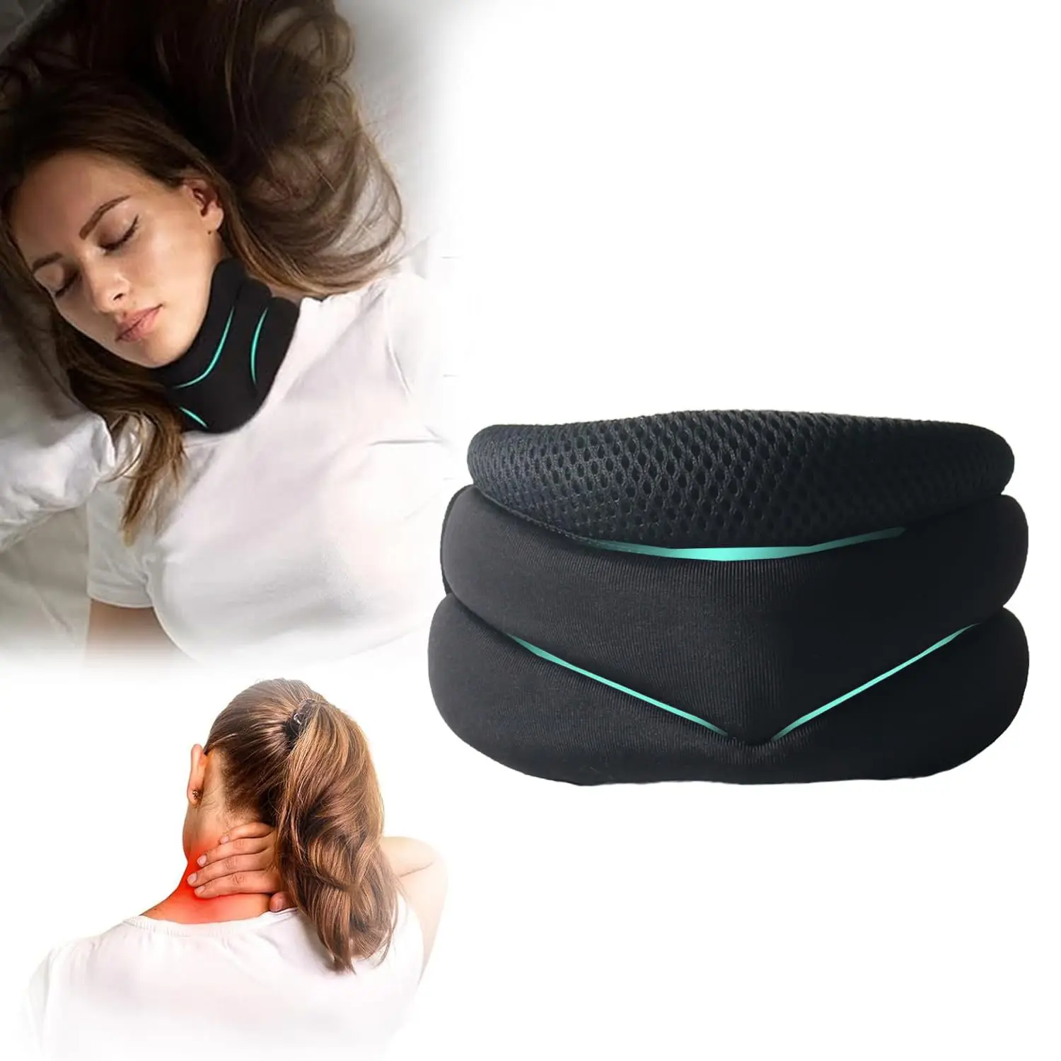 In Stock Soft Protective Comfortable Cervical Neck Collar Relief Neck Pain Relaxer Neck Collar