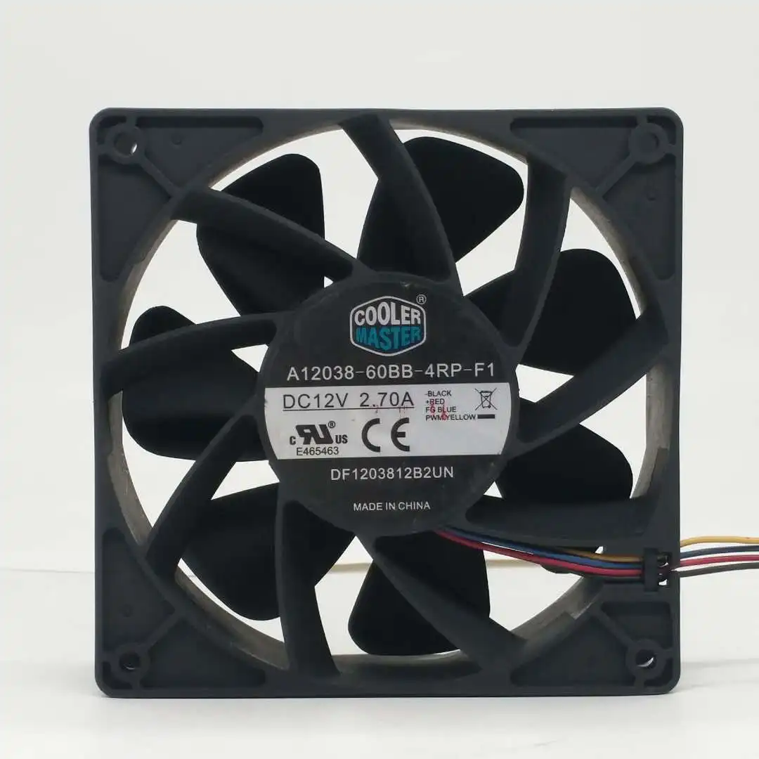 Newest 12cm 12038 12v 2.7a Cooling Fan Axial Cooler Fan A12038-60bb-4rp-f1 Df1203812b2un