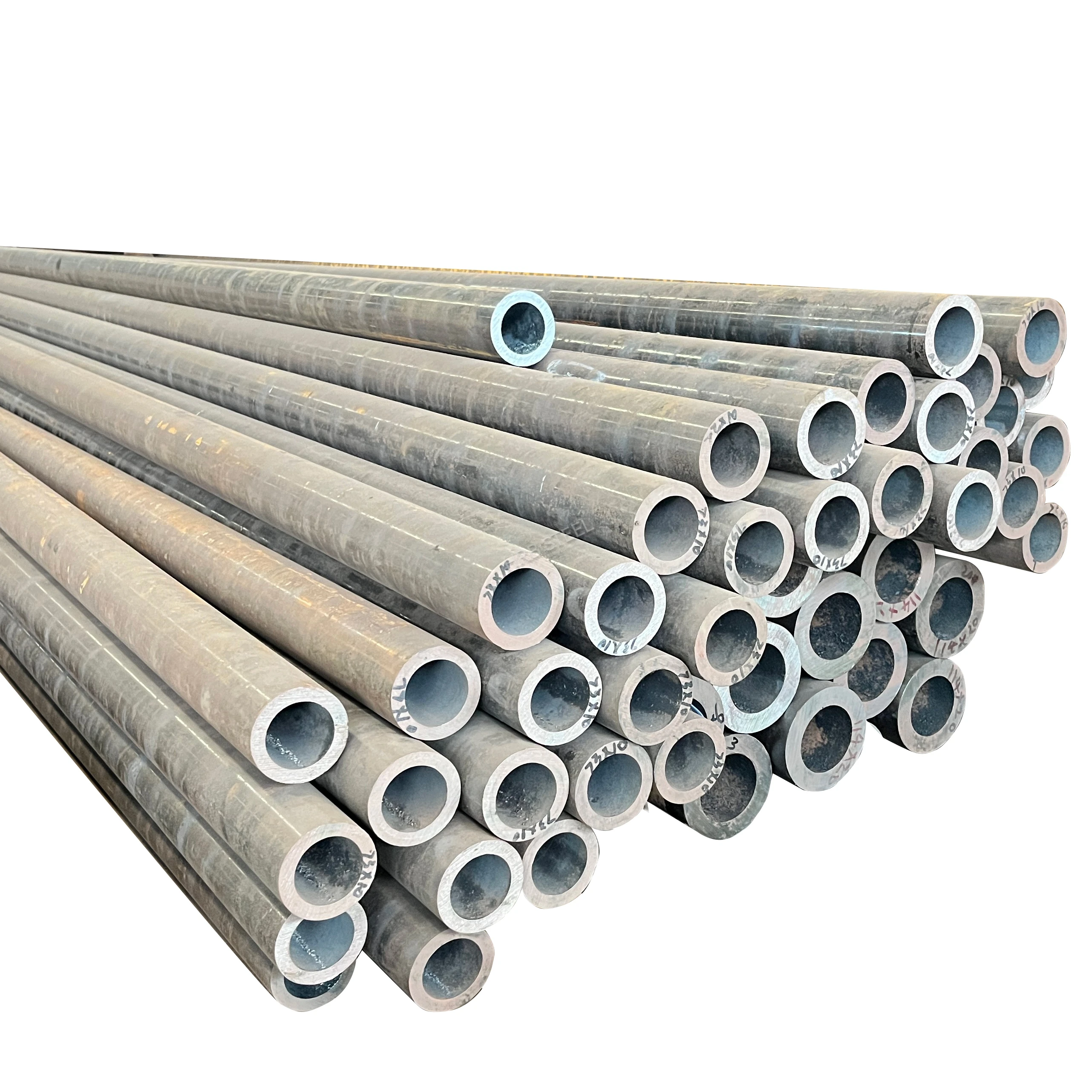 ASTM A192 Q235 Carbon Steel Pipe Butt Tube Seamless Black Paint Pipe Fitting Fabrication for Petroleum