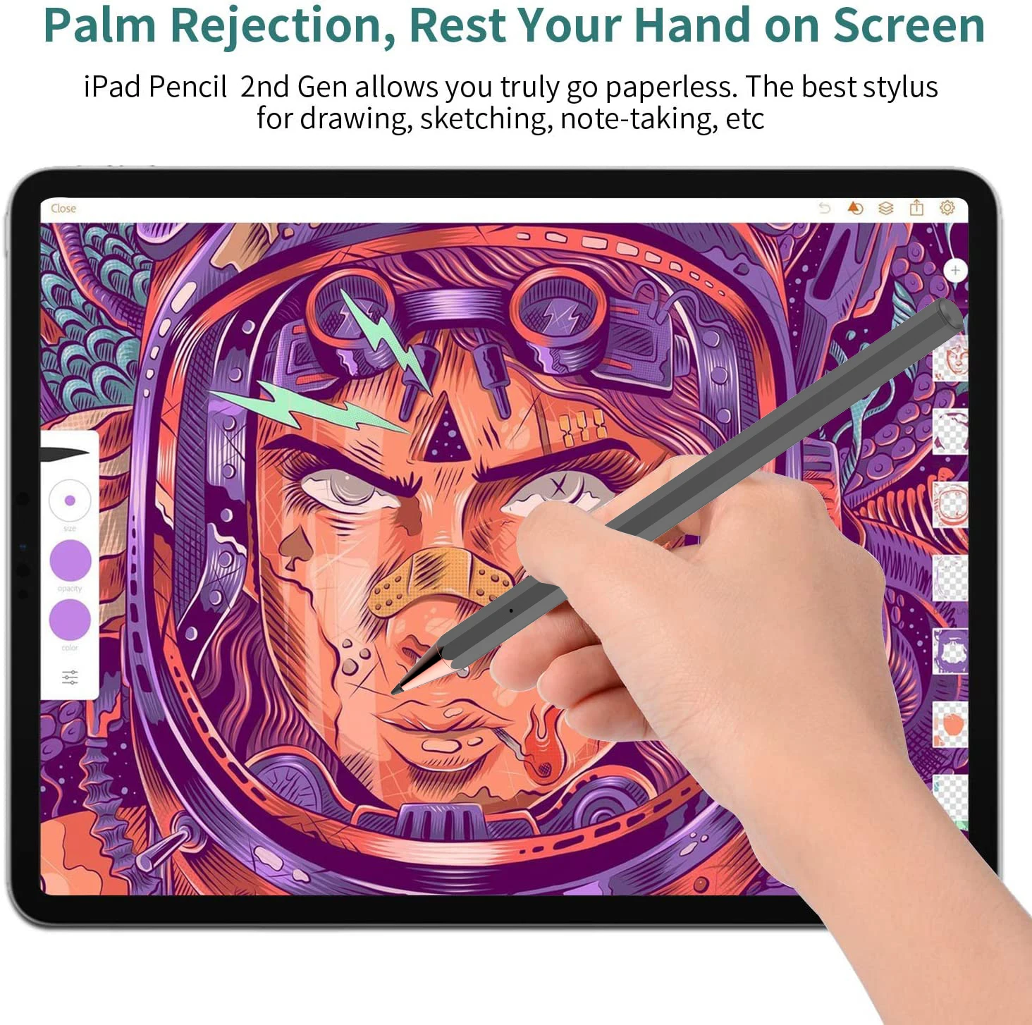 Active touch pen palm rejection tilt function magnetic for stylus pen ipad