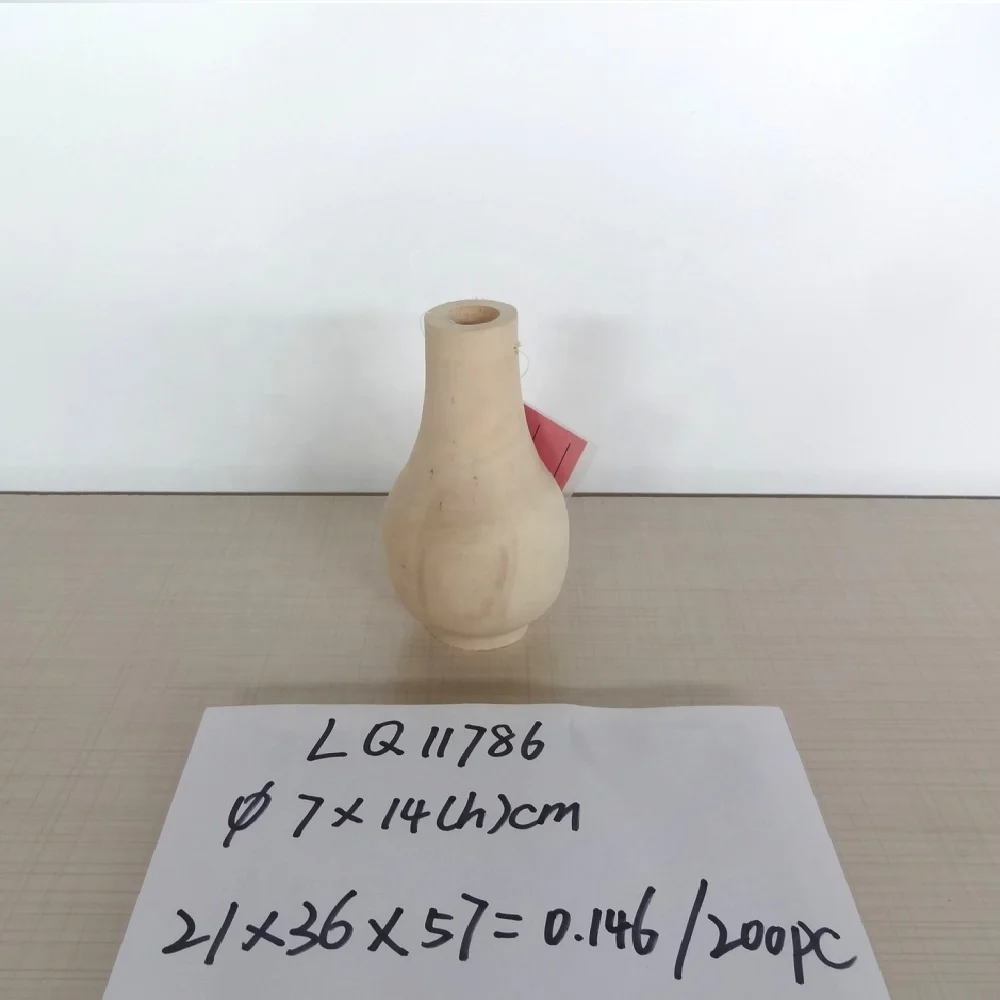 
Wood flowerbottle wood pattern flowerpot wood plant pots planter mini pots for plants oem factory 