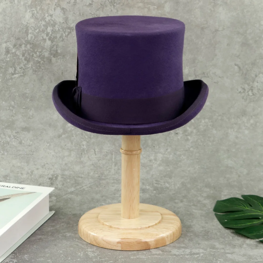 New  Wool Hat Unisex Custom Wool Hat Wholesale  Fashion Felt Top Hat