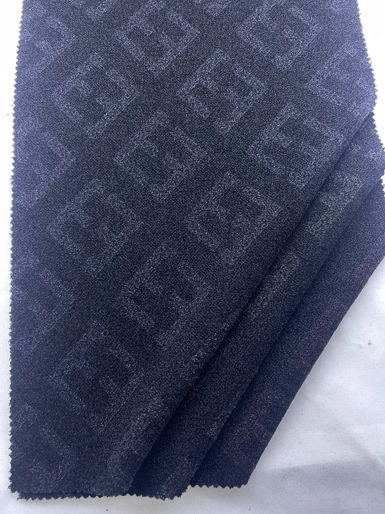 Fabric Manufacturing Polyester Cotton Knitted Letter Jacquard Chenille Fabrics For Clothing AT2071-1/2/3