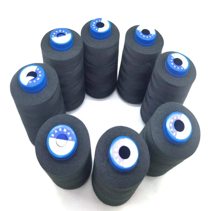 Flame retardant and wear-resistant Kevlar aramid 1414 staple fiber sewing thread