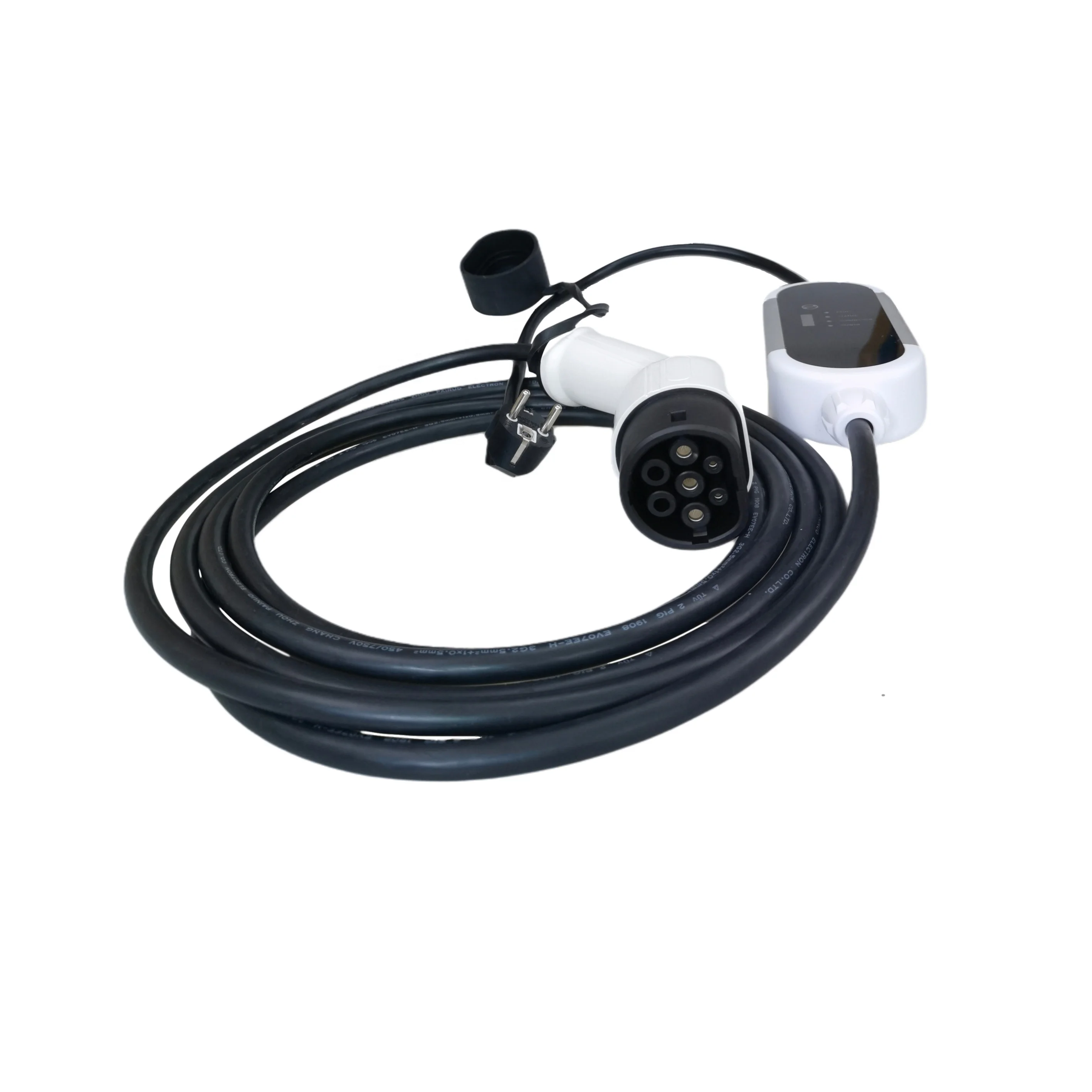 European 3.6KW IP65 Report AC Electric Car EV Portable Charging Station Current Adjustable 8A 10A 13A 16A Portable EV Charger