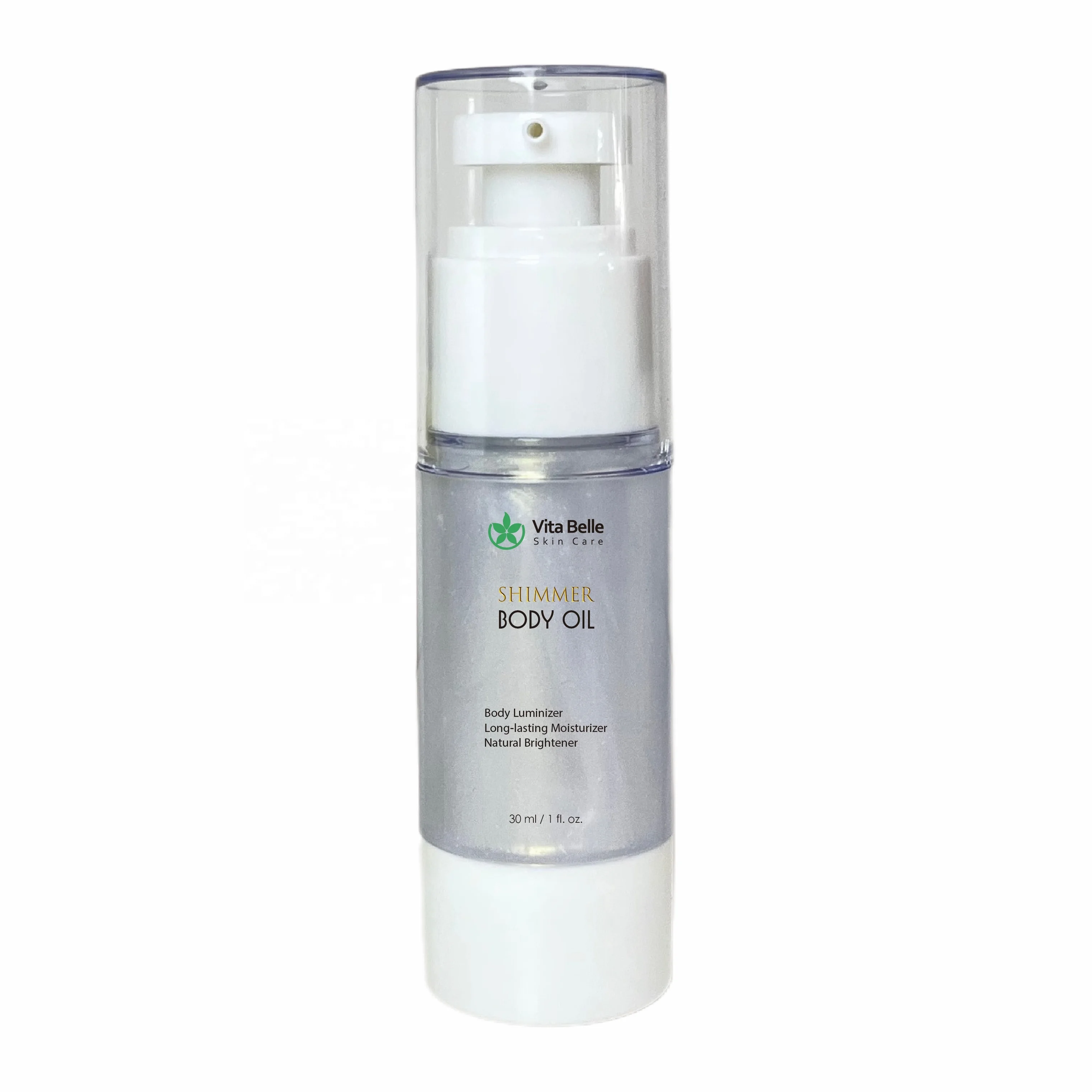 Custom Logo Makeup Glow Dry Body Shimmer Oil Moisturizing Body Glitter Spray Liquid Highlighter Shimmering Bronzer Oil