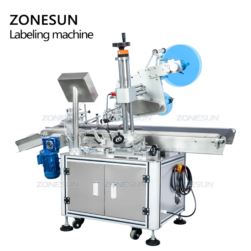 ZONESUN ZS-TB833 Automatic Anti Tamper Proof Evident Adhesive Sticker Sealing Facial Mask Paper Box Corner Labeling Machine