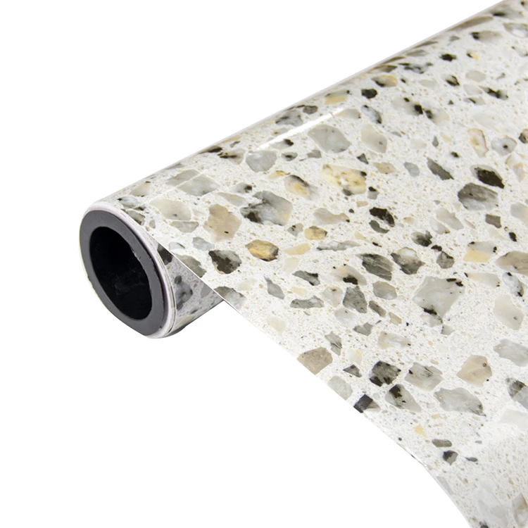 Marble Wallpaper for Kitchen Home Decor PVC Waterproof Self Adhesive Orange Marble 3D Wallpapers Wall Coating