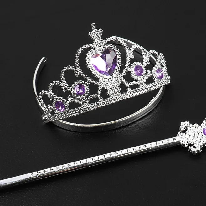 Оптовая продажа, маскарадный костюм Эльзы из мультфильма «Холодное сердце» для вечеринки, торжества, вечеринки, нарядного платья, принцессы, очаровательные тиары для девочек