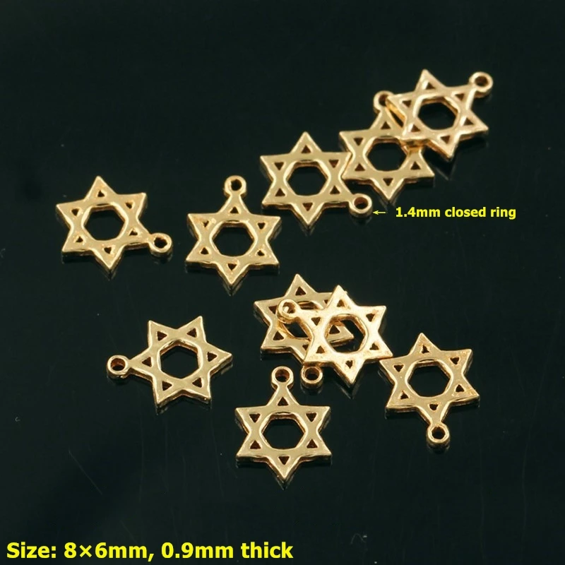 Fashion Magic Star Necklace Pendant for Women DIY Jewelry Making Gold Filled Small Charms