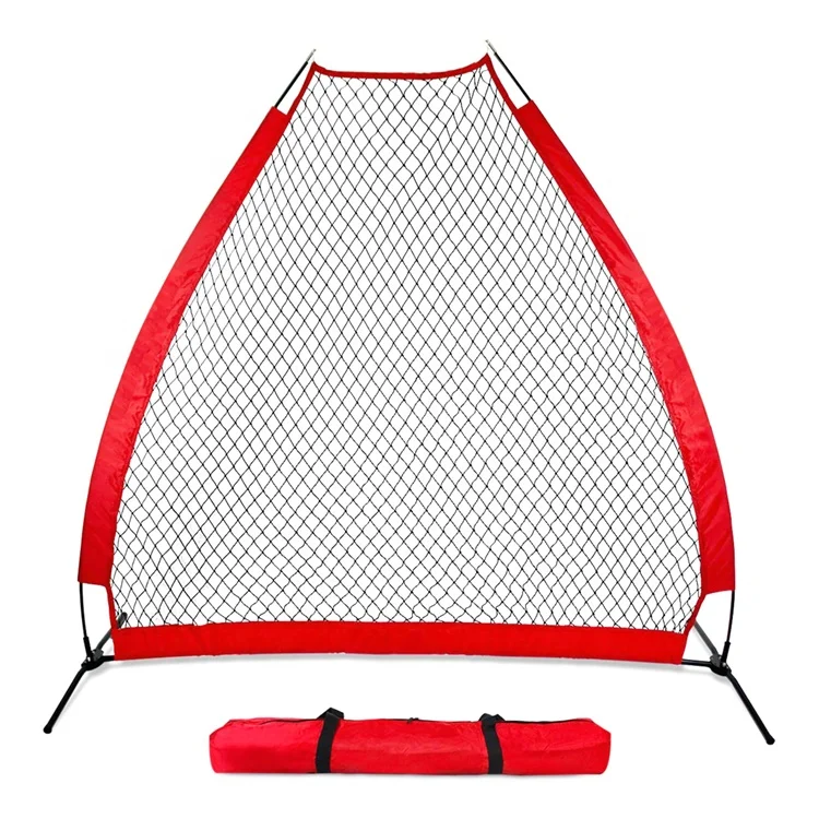 High Quality 7FT Portable Folding  Baseball Softball Training Practice Net Backstop Net And Safety Screen