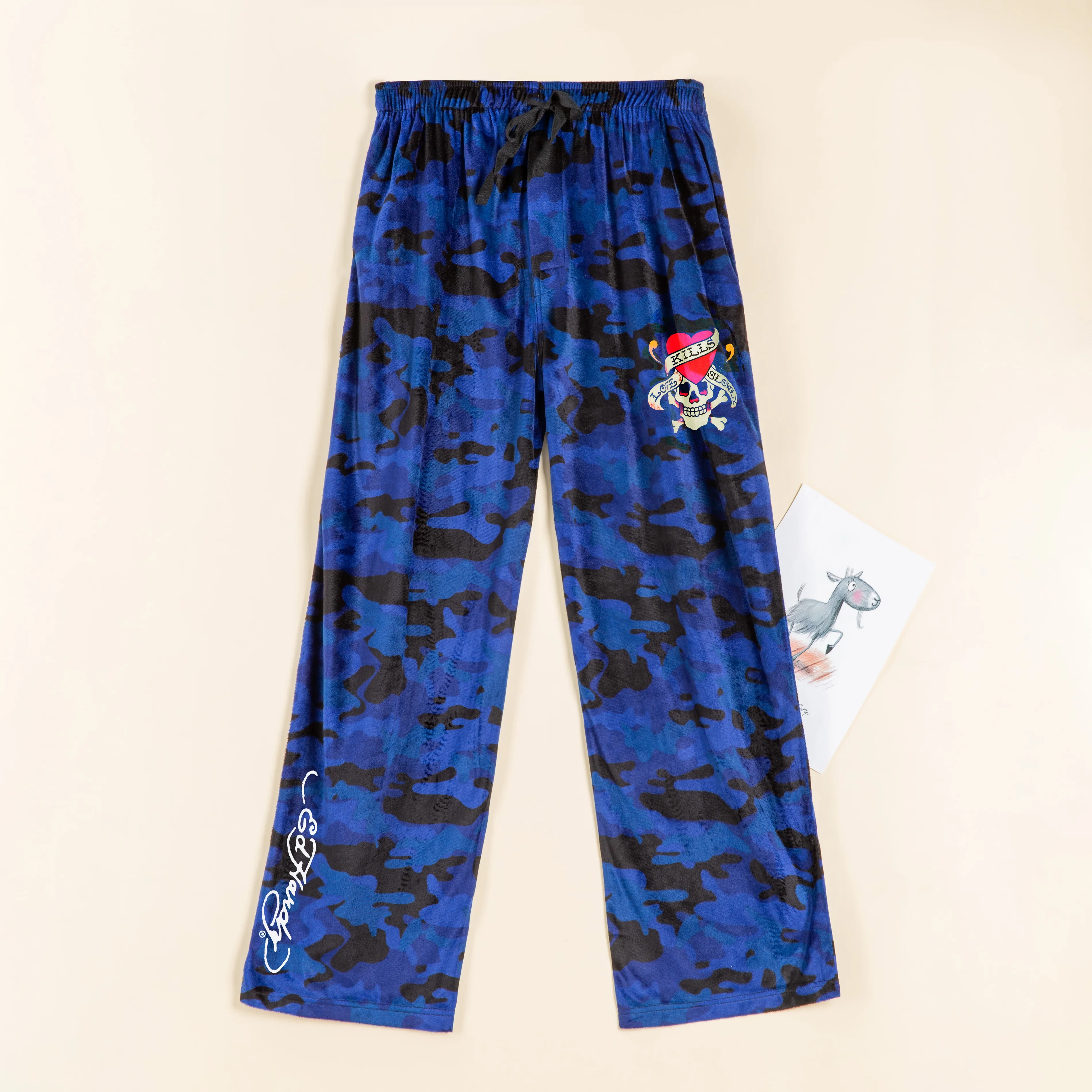 Мягкие полиэфирные индивидуальные мужские камуфляжные брюки камуфляжной расцветки флисовые плюшевые пижамные штаны для