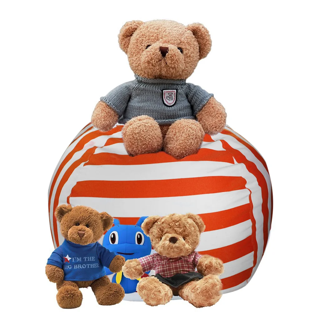 Touch Rich  Large 270cm  Capacity Kids Stuffed Animal Plush Toy Bean Bag Storage