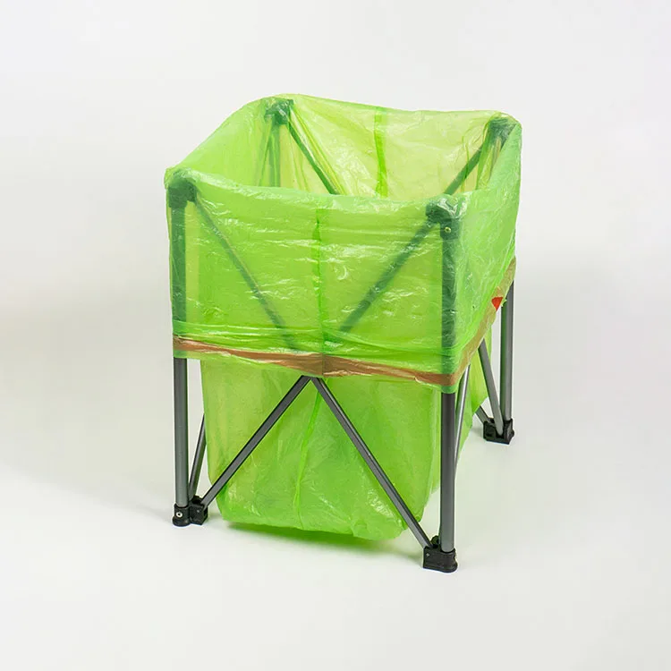 Hot selling Multi-function Sturdy and durable folding toilet Folding storage Portable storage bag trash can toilet seat outdoor