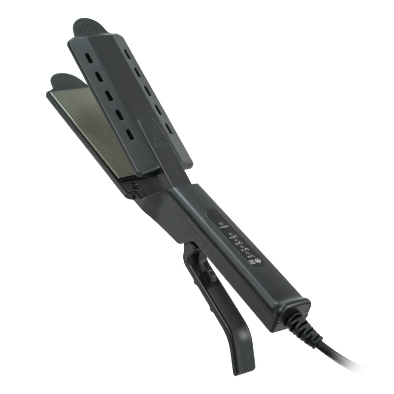 2023 Lin Daiyu Hair straightener Hot selling X-shaped scissors splint Straight hair comb Wide panel Steam iron