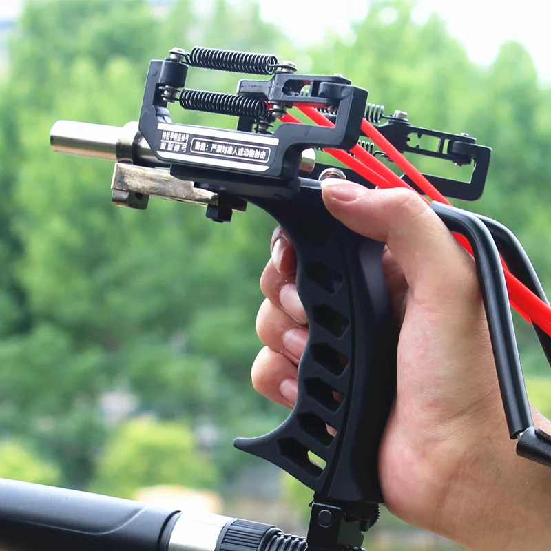 SYQT Archery With Wrist Rest Catapult  Outdoor Hunting and Shooting Fish Strong Fishing Slingshot Reel and Darts Kit Hunting Set