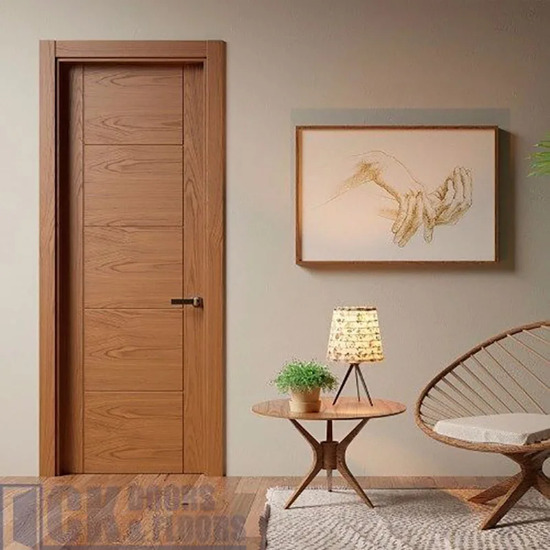 China Foshan Factory Interior Apartment Room Cheap Solid Wooden Doors Others Doors for Houses
