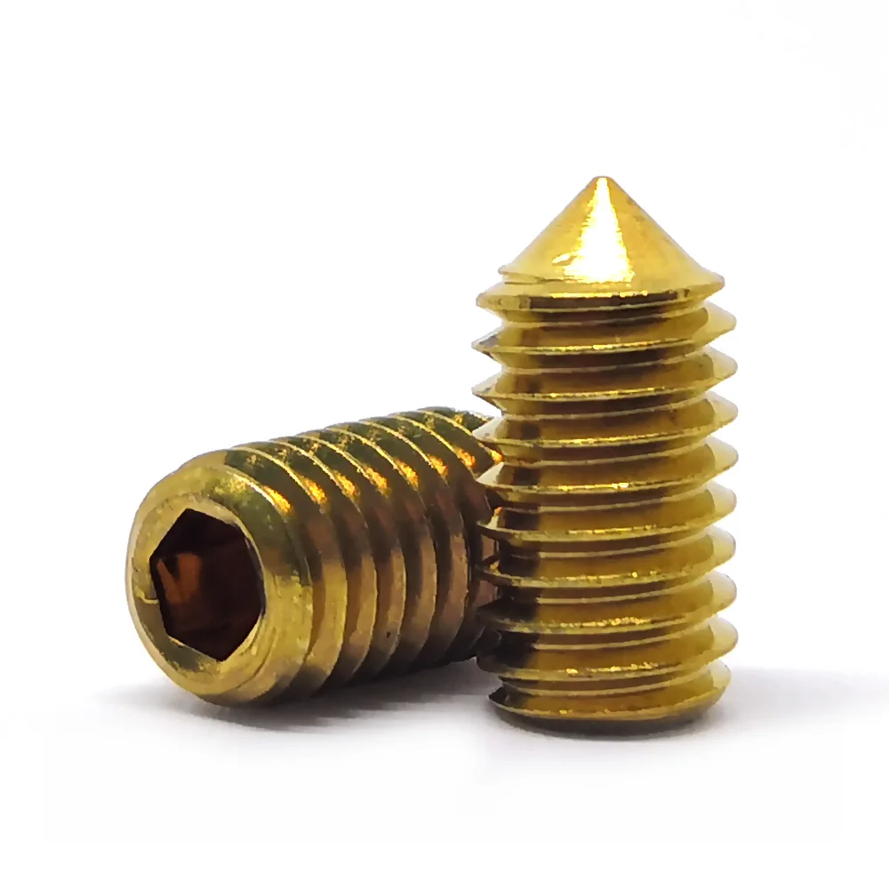6061 Set Screw Aluminum Alloy Screw Inch American Full Series Of Slotted Bolt Directly Supplied Tin plated Grub Screw