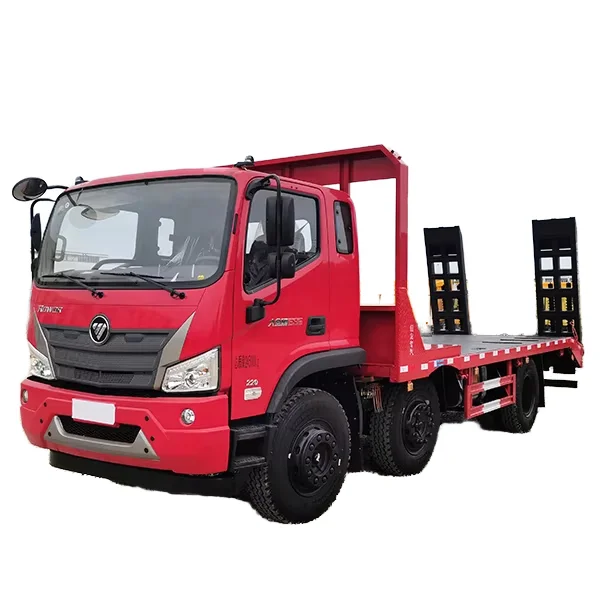 Factory direct price FOTON Donkey Kong ES 5 220hp short three-axis flat plate transporter truck tow trucks & wreckers truck