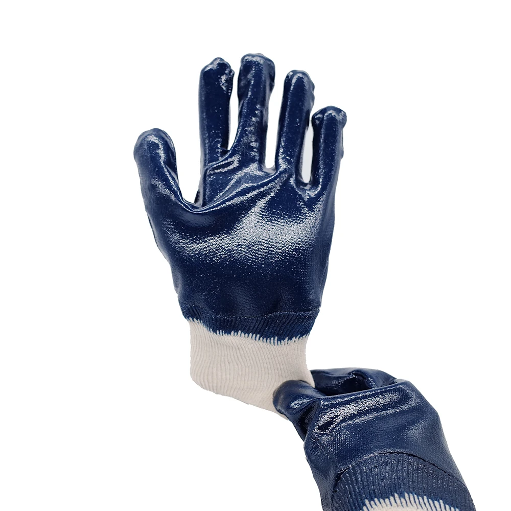 Cotton Jersey Nitrile Working Coated Wear Resistant Nitrile Working Gloves