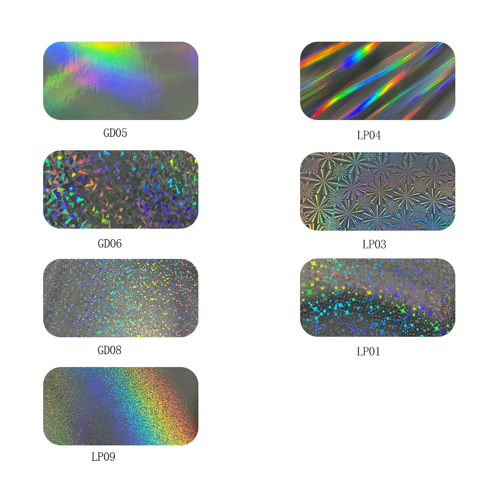 10 Sheets/Pack 250G Metallic Paper A4 PET Mirror Metallic Paper Gift Box Decor Laser Holographic Metallic Paper for Cake Topper