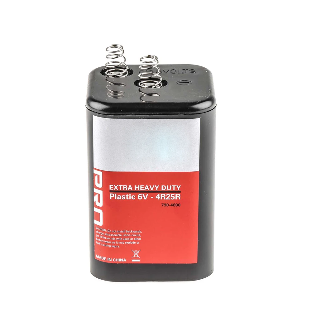 Lantern Battery Heavy Duty Primary 0% Mercury Cadmium Dry Carbon Zic Battery 6V 6 Volt 4R25 For Signal Light