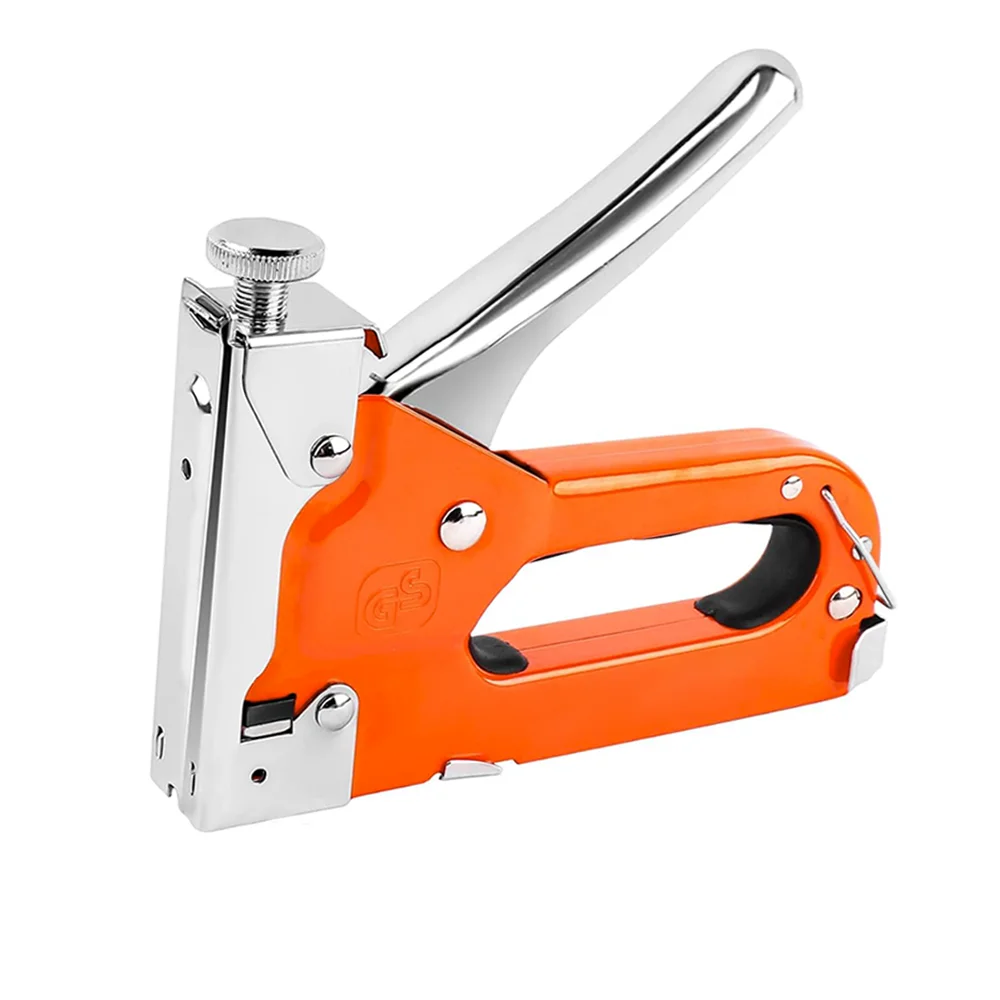 Latest Design Industrial Grade Multi-Function Manual Nail Gun Set Includes 4 Types Nail 300 Each &1 Staple Remover For Wood.
