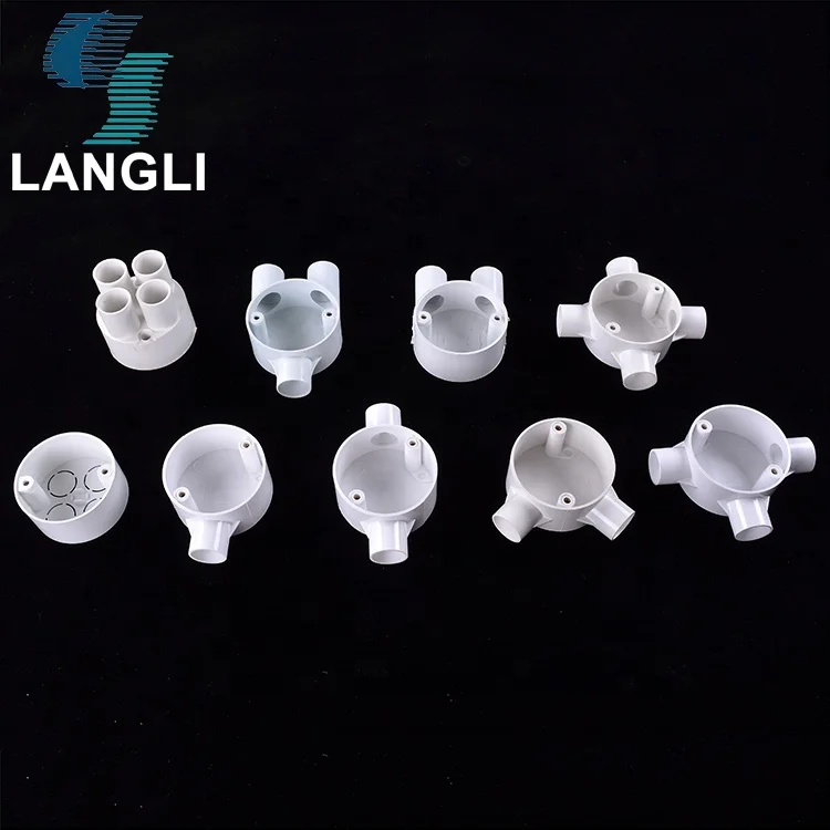 Electrical PVC Conduit 20MM 25MM 4 Way Circular Light Box