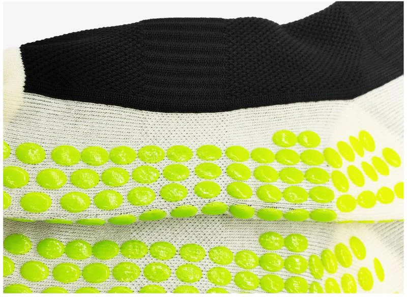 Free Sample Custom Logo Black Long Running Football Anti-slip Sneaker Grip Socks