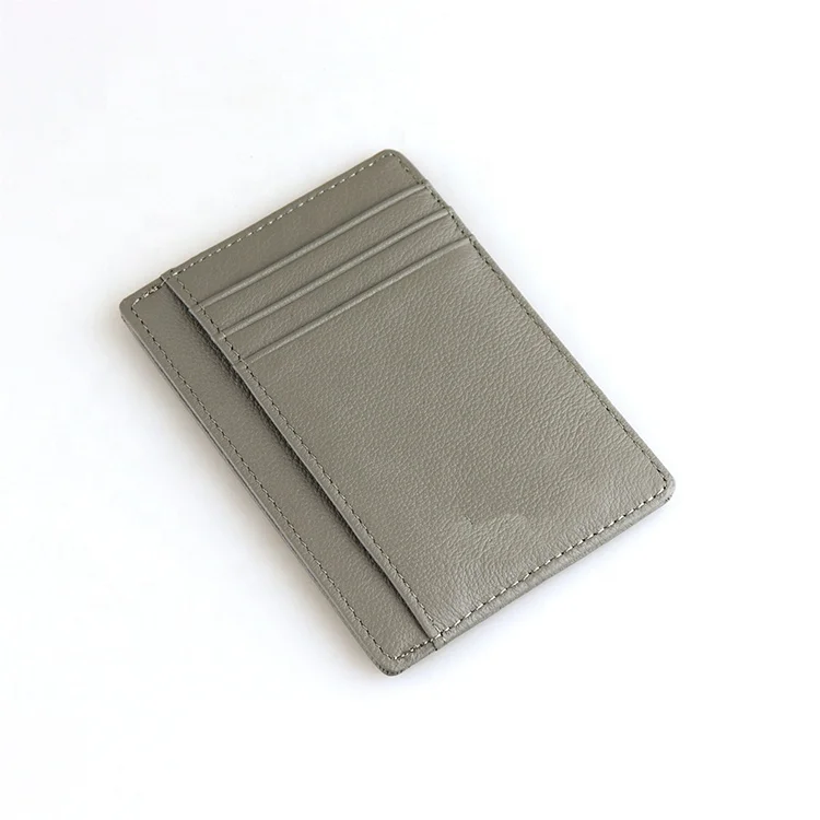 ISO BSCI factory eco-friendly many textures and colors recycled leather card holder and id card holders and credit card holder