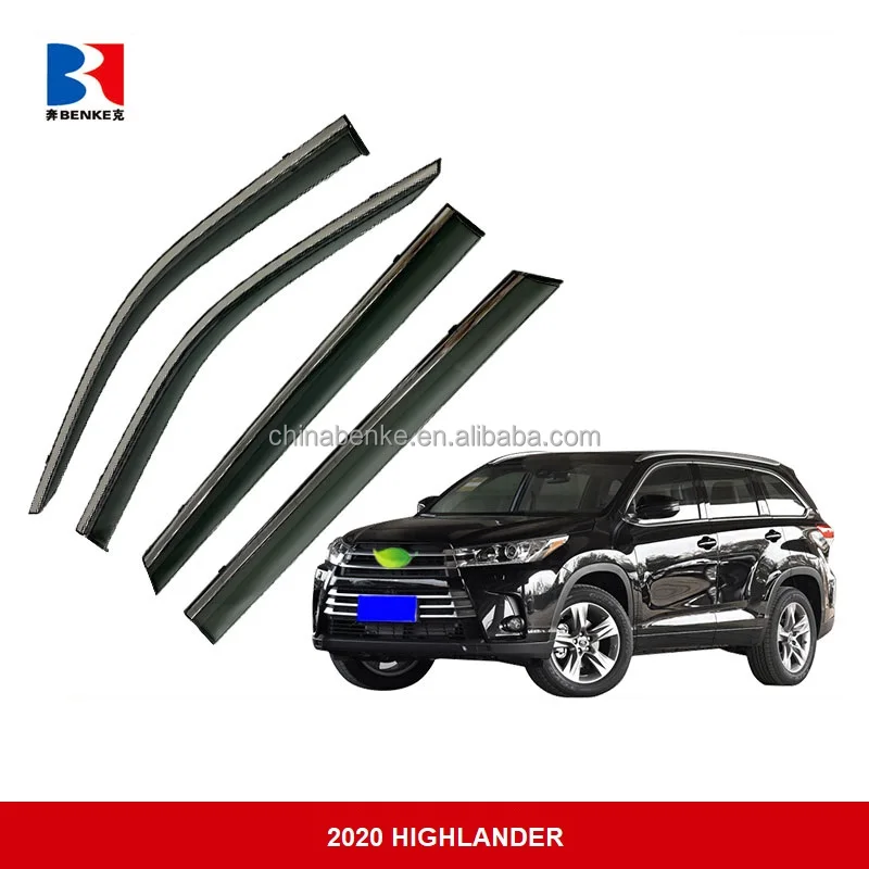 Car Window Visor For Toyota New HIGHLANDER 2021-2023 Injection Wind Deflectors Vent Visor Car Accessories