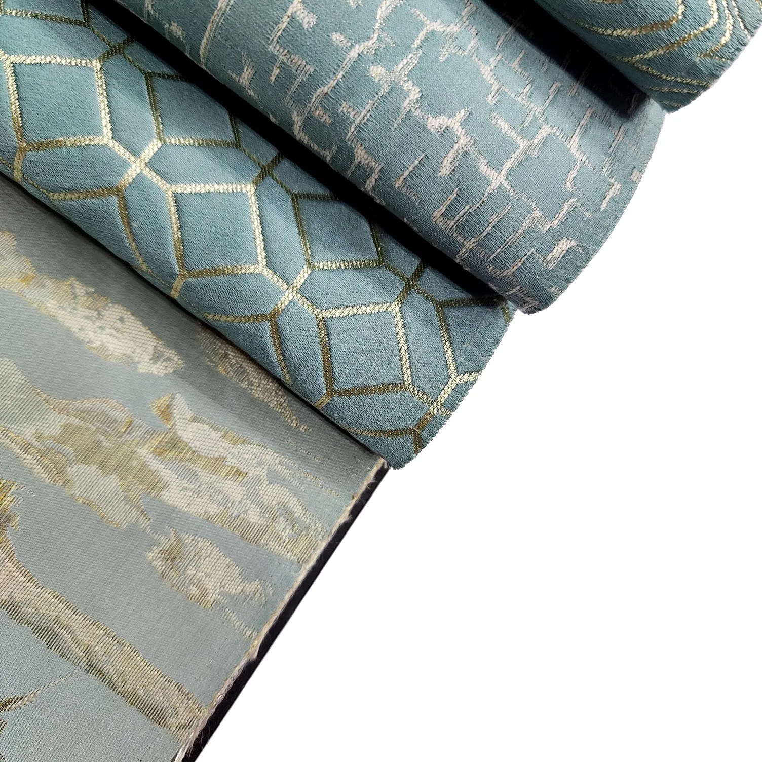 Bomar 100% Polyester Jacquard Home Decor Fabric Exquisite Floral Yarn-Dyed Luxury Curtains 280cm Stain Resistant