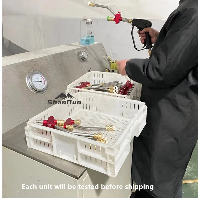 SHAN DUN 2023 Newest Pressure Washer Double Tip Attachment for Spray Gun,Snow Foam Cannon,Twin Lance Sprayer Combo Attachment