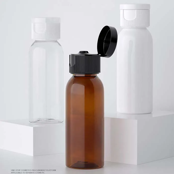 
High Quality Flip Top Cap Plastic Lotion Cosmetic Squeeze Bottle 