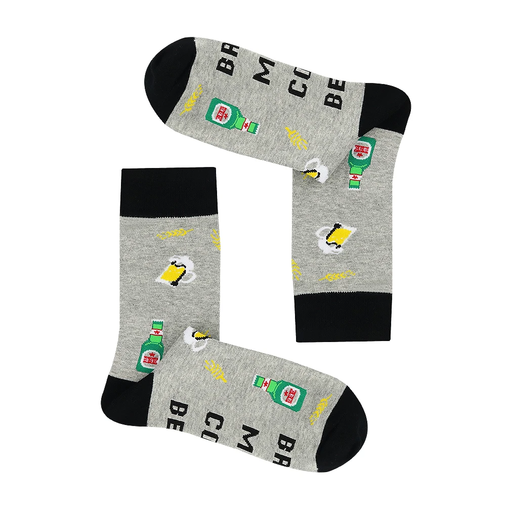 VCANFASHION, Забавный принт логотипа, недорогие Персонализированные Модные Цветные Веселые Необычные повседневные Нескользящие забавные носки