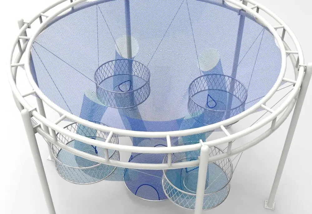 
High strength climbing rope net rainbow climbing nets for children playground 