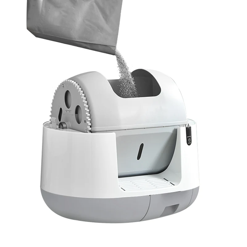 Лидер продаж в Китае, роскошный умный автоматический кошачий наполнитель, самоочищающийся умный кошачий наполнитель