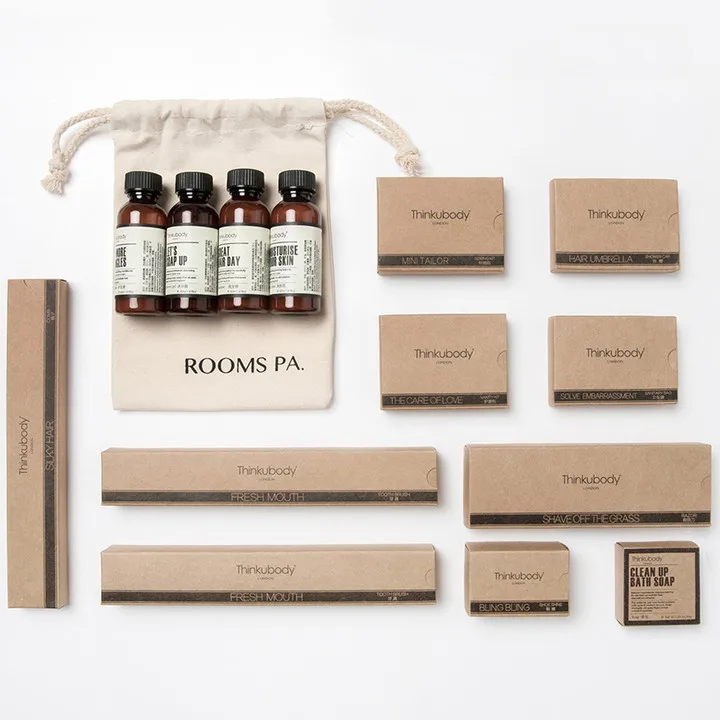 9 Pcs Hotel Amenitiy Sets with Custom Packaging