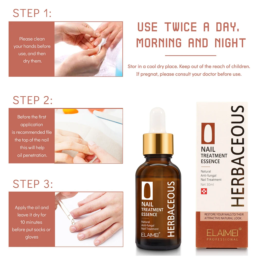 Hot Selling Natural Anti fungal Nail Repairing Essence Serum Treatment
