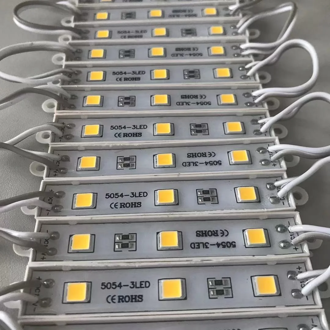  Светодиодный модуль XSYLED 5054 водонепроницаемый ip65 12 В рекламные модули белый красный синий зеленый 3 светодиода для светового ящика вывески